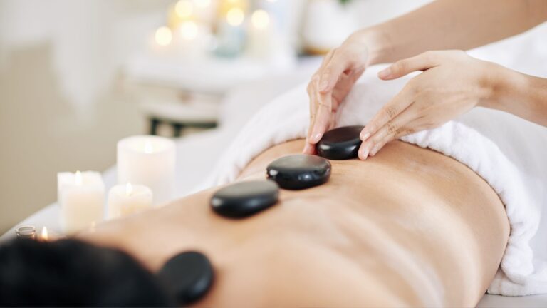 Hot stone therapy