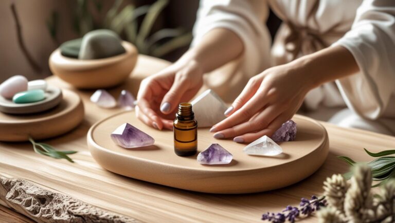 preparing for a healing session